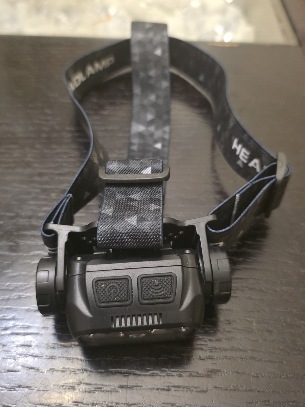 Black Headlamp with Adjustable Headband - Brand Unspecified